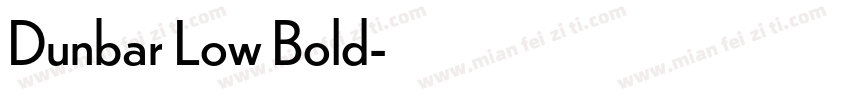 Dunbar Low Bold字体转换